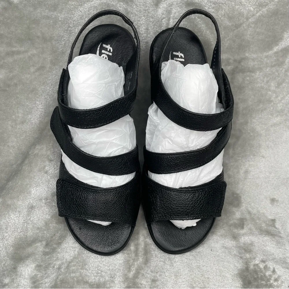 Flexi Wedge Velcro Sandals Woman's Size 7 1/2